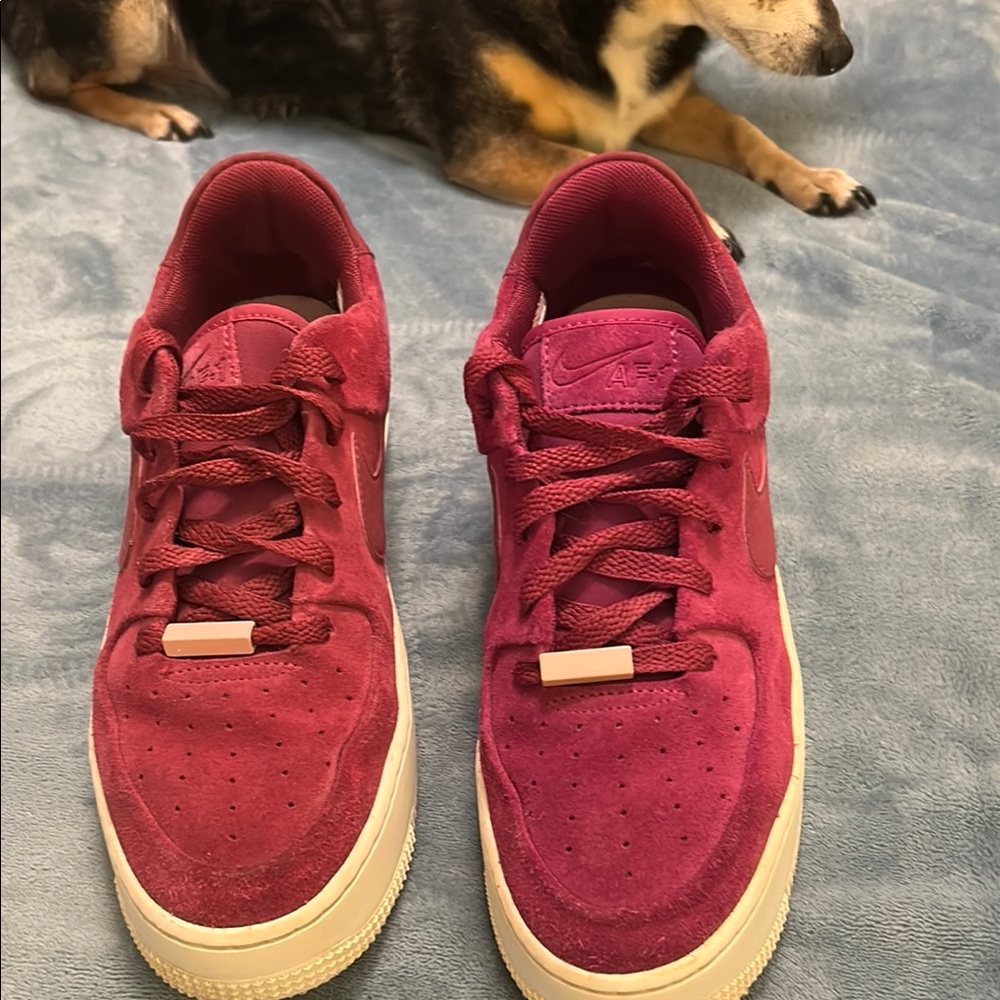 Nike AF 1 Sage Low Raspberry Sneakers 10.